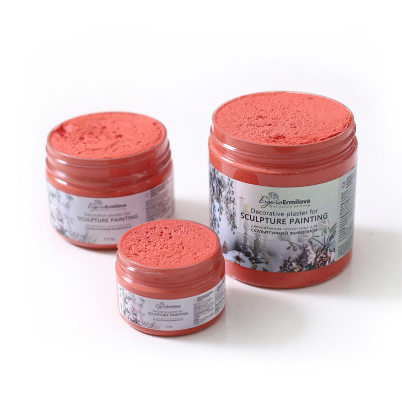 Decorative plaster for sculpture painting "Poppy" 0.5 Kg